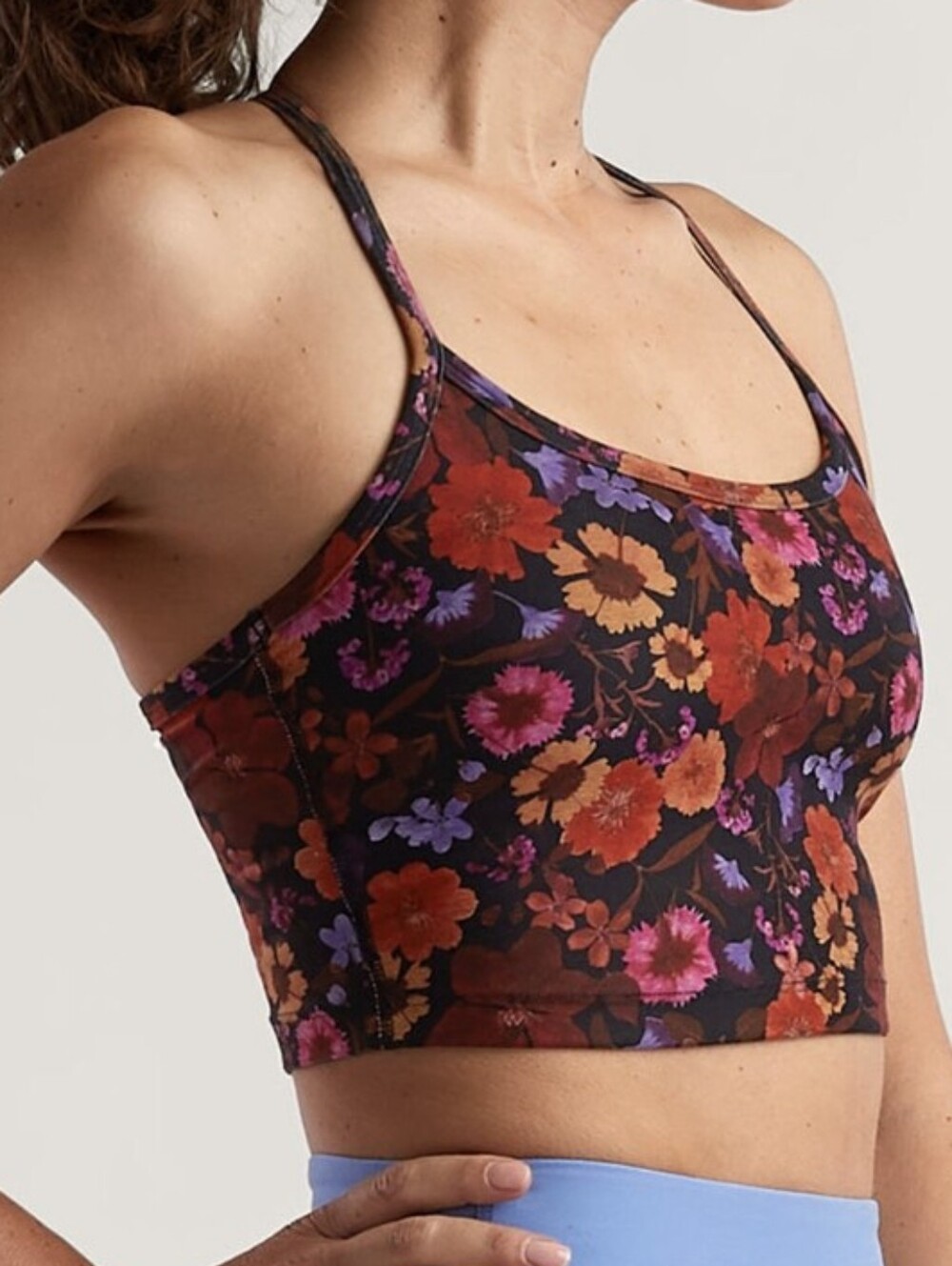 Beyond Yoga Softmark Slim Racerback High Cropped Tank in the vibrant Sum